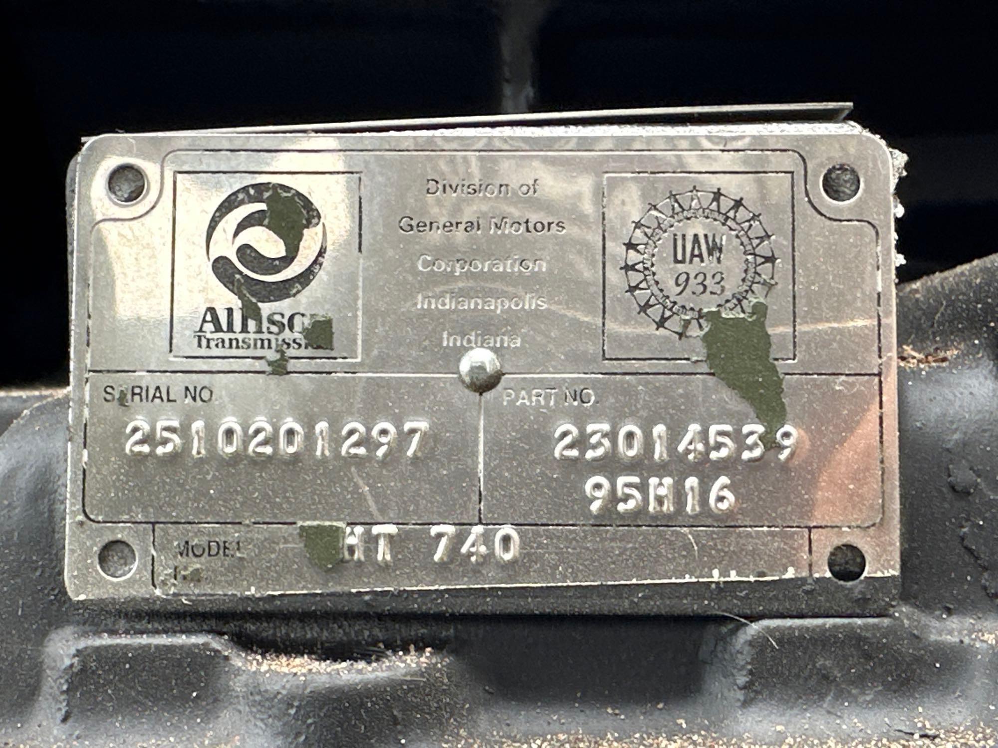 NEW/UNUSED HT-740 Allison Transmission w/ Torque Converter