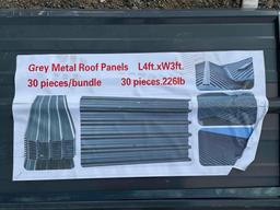 Grey Metal Roof Panels