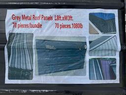 Grey Metal Roof Panels