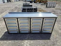 NEW/UNUSED 2024 Steelman 7 FT Work Bench with 20 Drawers