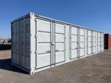 NEW 40 Foot High Cube Two Multi Doors Shipping Container