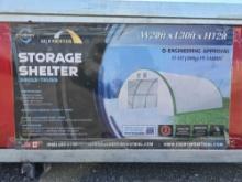 NEW/UNUSED 2024 Golden Mount- S203012R-300gsm PE Dome Storage Shelter