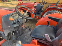 Kubota L3130 with Woods Front End Bucket
