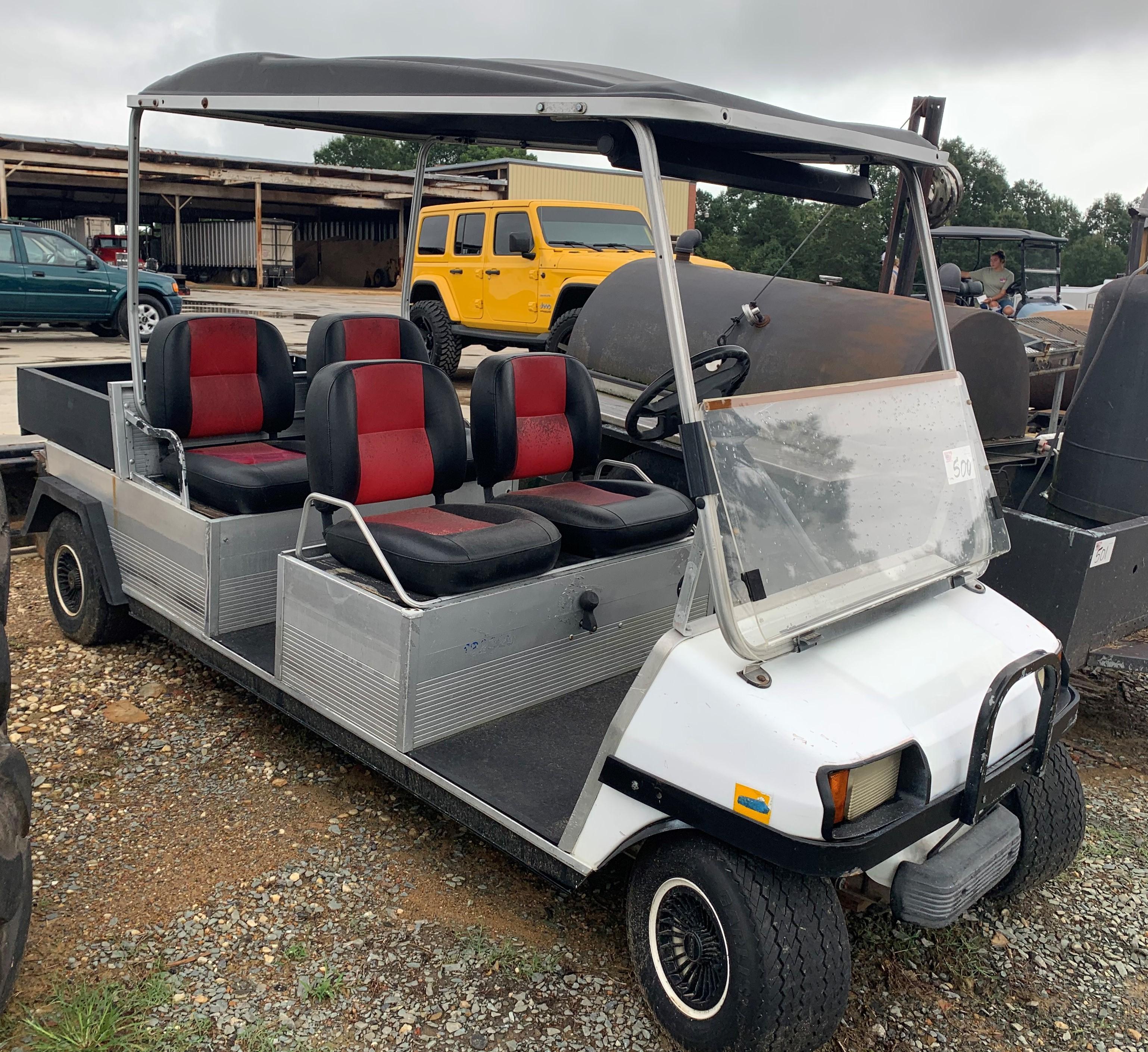 Club Car 4 Seat with Utility Bed