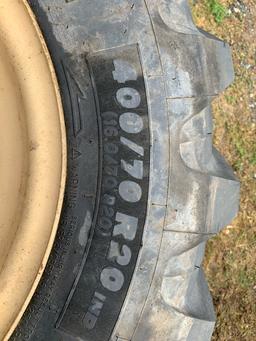 Set of 4 New Michelin Tires 400/70R20