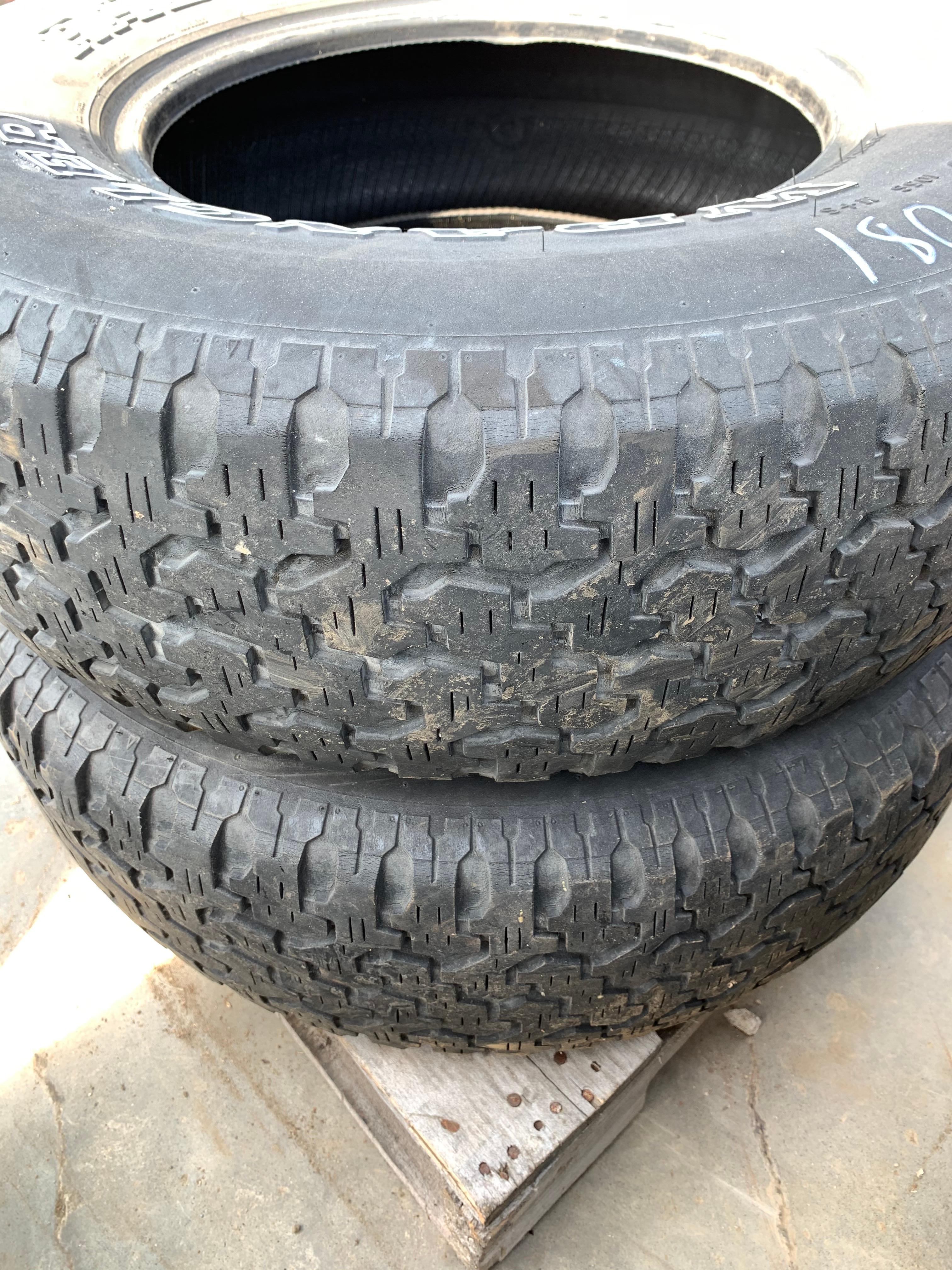 Set of 4 235/75R15 Goodyear Tires