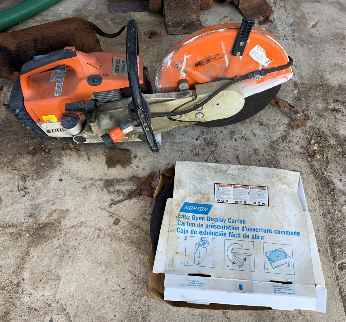 Stihl TS400 14" Saw w extra blades