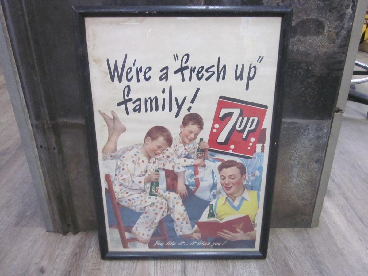 7Up Advertisement 20" x 14"