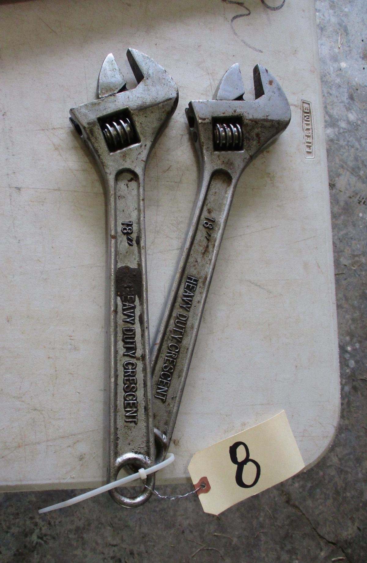 (2) 18" Crescent Wrenches