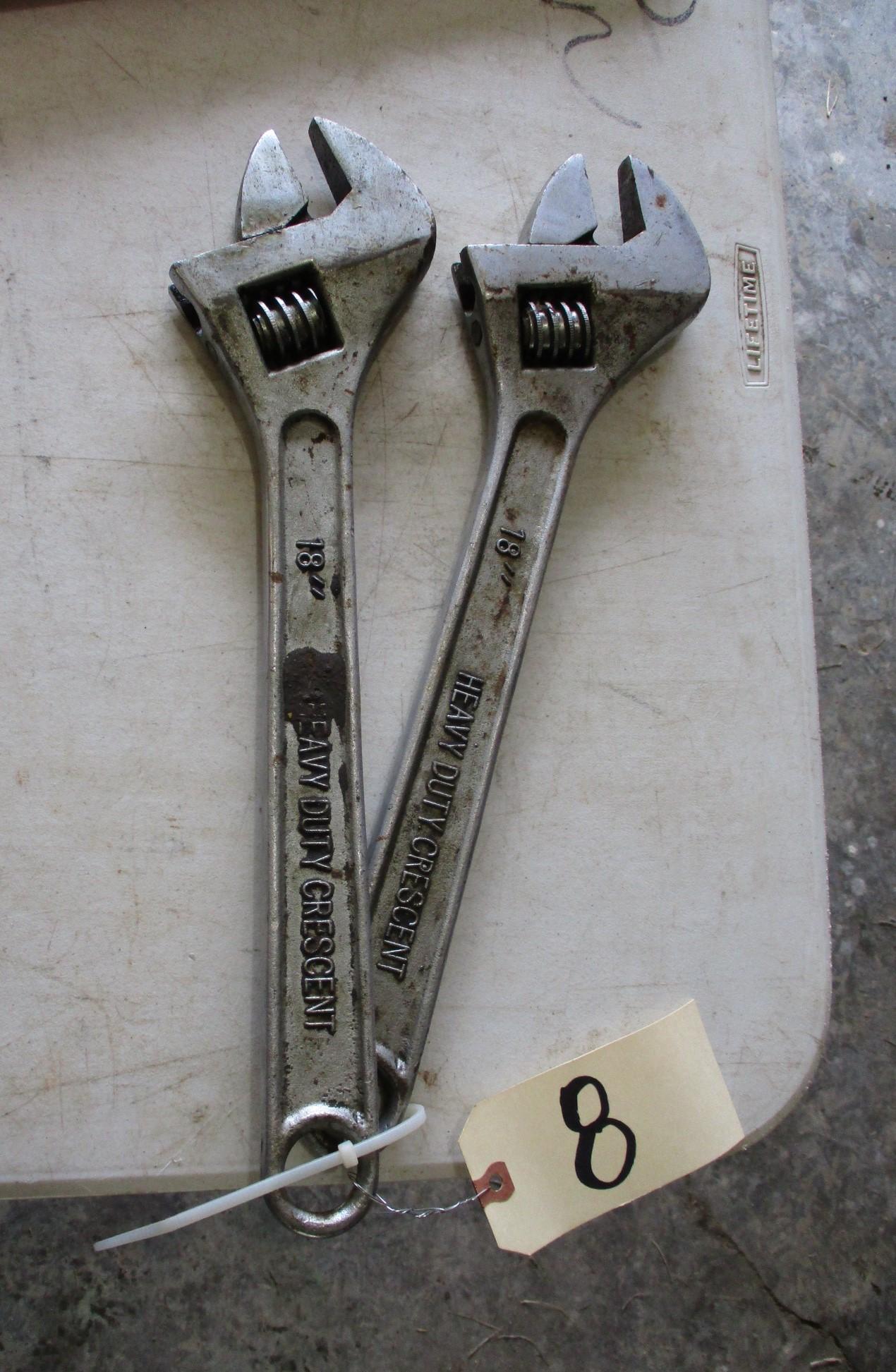 (2) 18" Crescent Wrenches