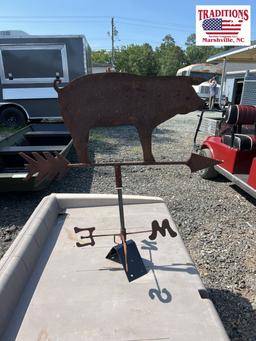 Weathervane Pig