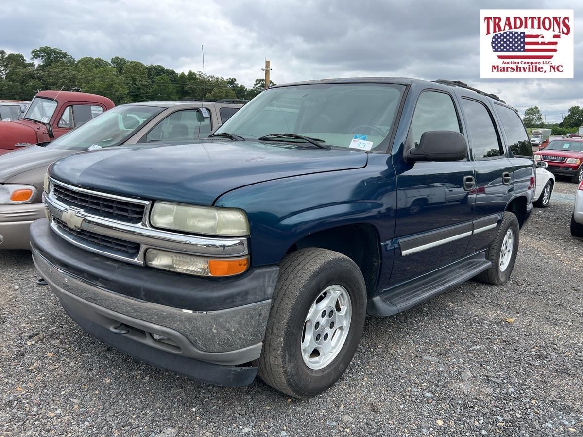 2005 Chevrolet Tahoe 4x4 VIN 4745