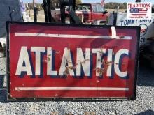 Atlantic Double Sided Porcelain Sign with
