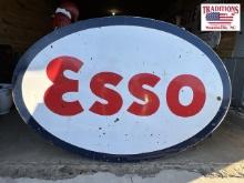 Porcelain 88" Double Sided ESSO sign