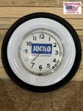 27" Jocko Wheel Company Clock