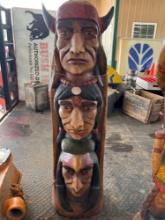wooden Indian 3 face