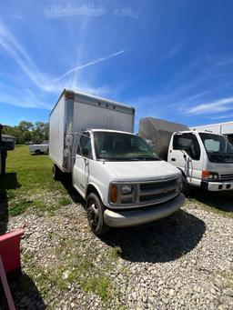 1999 Chevy 3500 box van truck