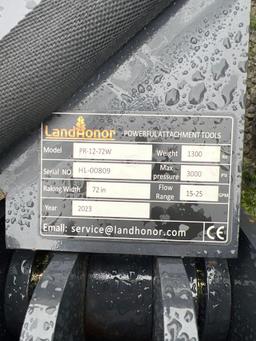 landhonor skid steer power rake
