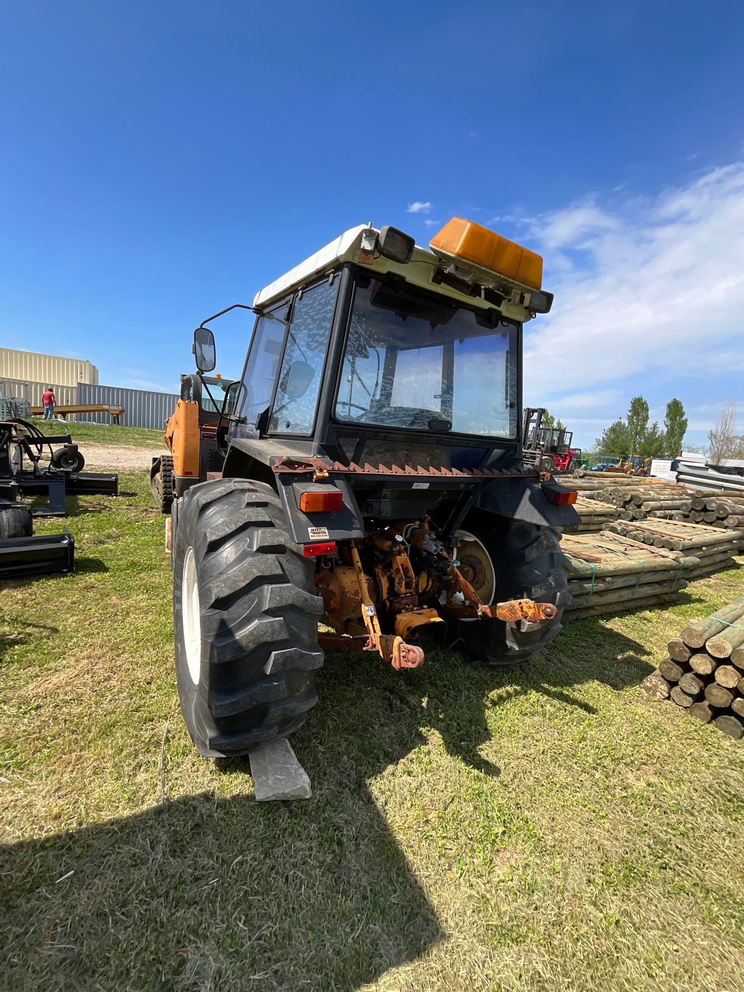 ford 3930 cab tractor with mower