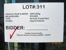 2003 Gillig 40 Foot Transit Bus