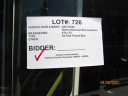 2007 NABI 40 Foot Transit Bus