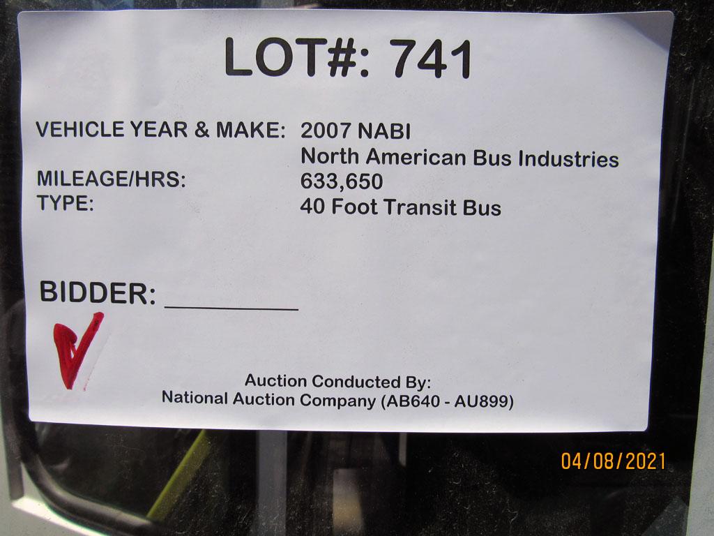 2007 NABI 40 Foot Transit Bus