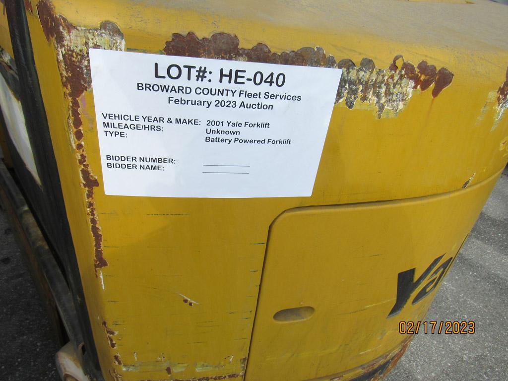 2001 Yale Electric Forklift