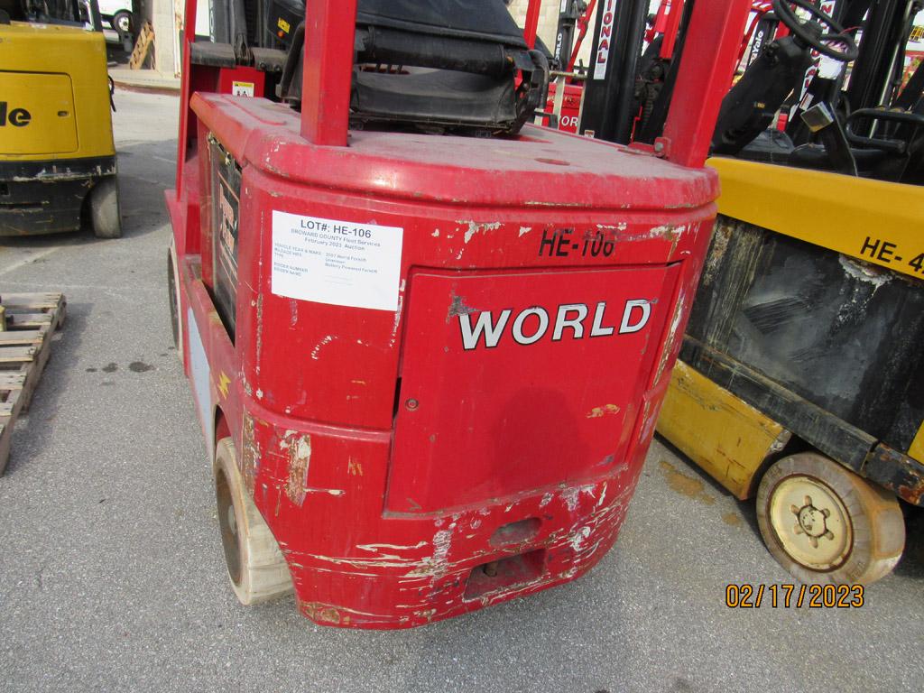 2007 World Electric Forklift