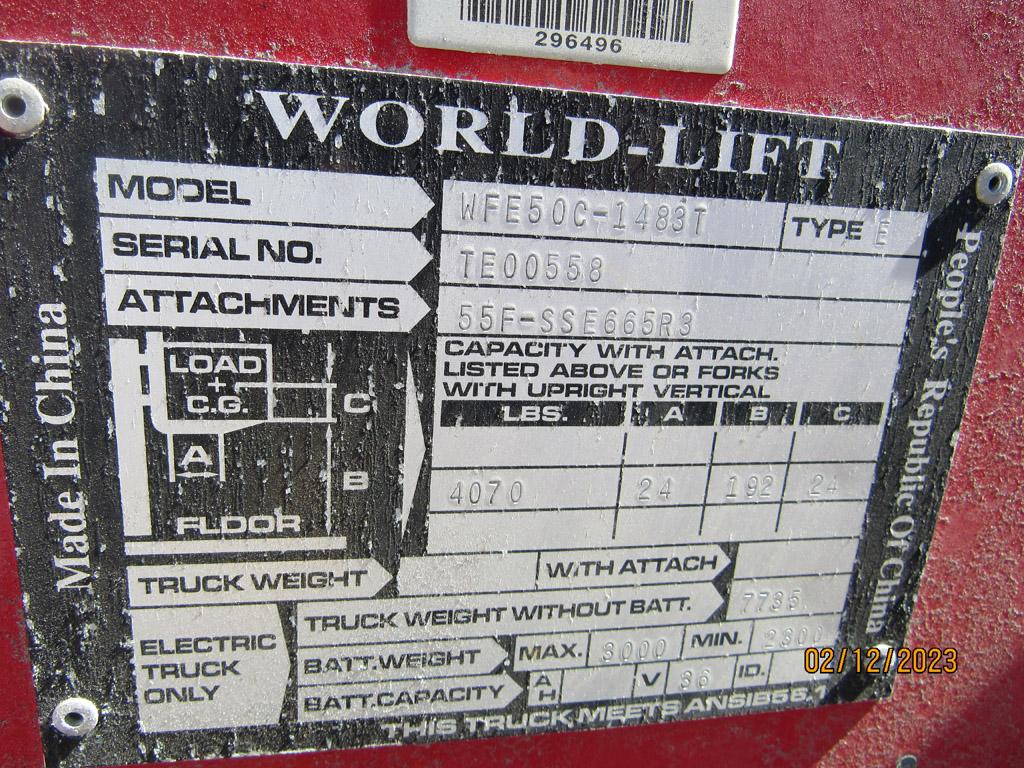 2007 World Electric Forklift