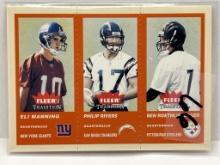 2004 Fleer Tradition Trio NFL Manning, Rivers &