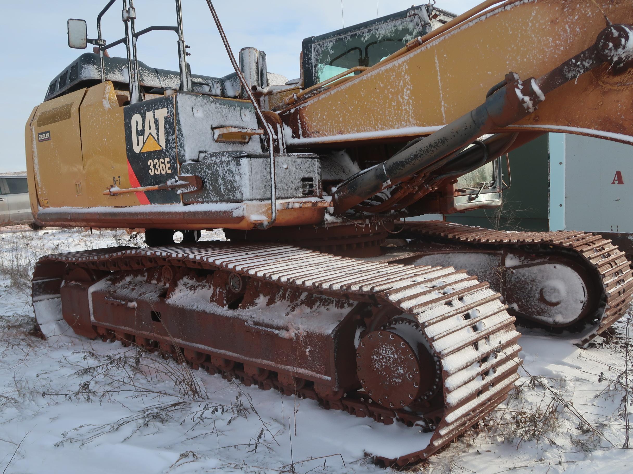 Caterpillar hydraulic excavator, model 336 EL, s/n BZY00335, 2011, stick 12