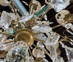 Very Ornate Crystal Prism Chandelier.