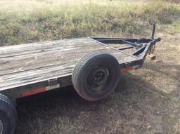 14ft Double Axle Trailer with 2ft Dove Tail