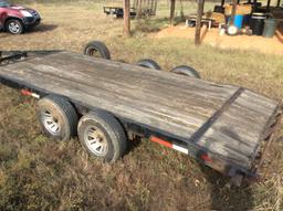 14ft Double Axle Trailer with 2ft Dove Tail