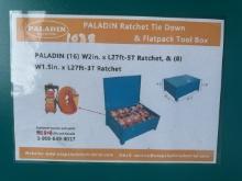 New Paladin Ratchet tie Downs and flat pack tool box