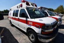 2007 CHEVROLET EXPRESS AMBULANCE, diesel motor, automatic transmission, two-wheel drive, AC,