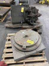 LOT CONSISTING OF: tailstock & rotary tables (Located at: Sivyer Steel Cast