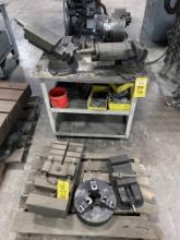 LOT OF WORK HOLDING EQUIPMENT CONSISTING OF: vises & index chuck (Located a
