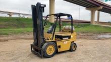 FORKLIFT, CATERPILLAR 5,000-LB. BASE CAP. MDL. V50E, LPG engine, 86" 2-stag