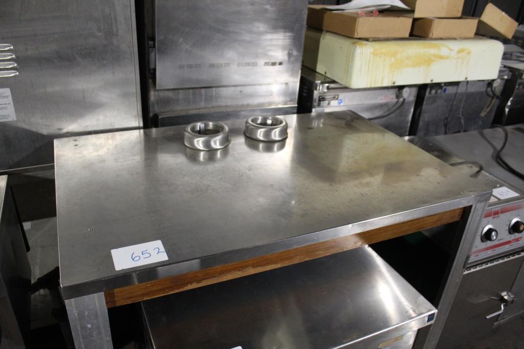Stainless Top Table On Castors