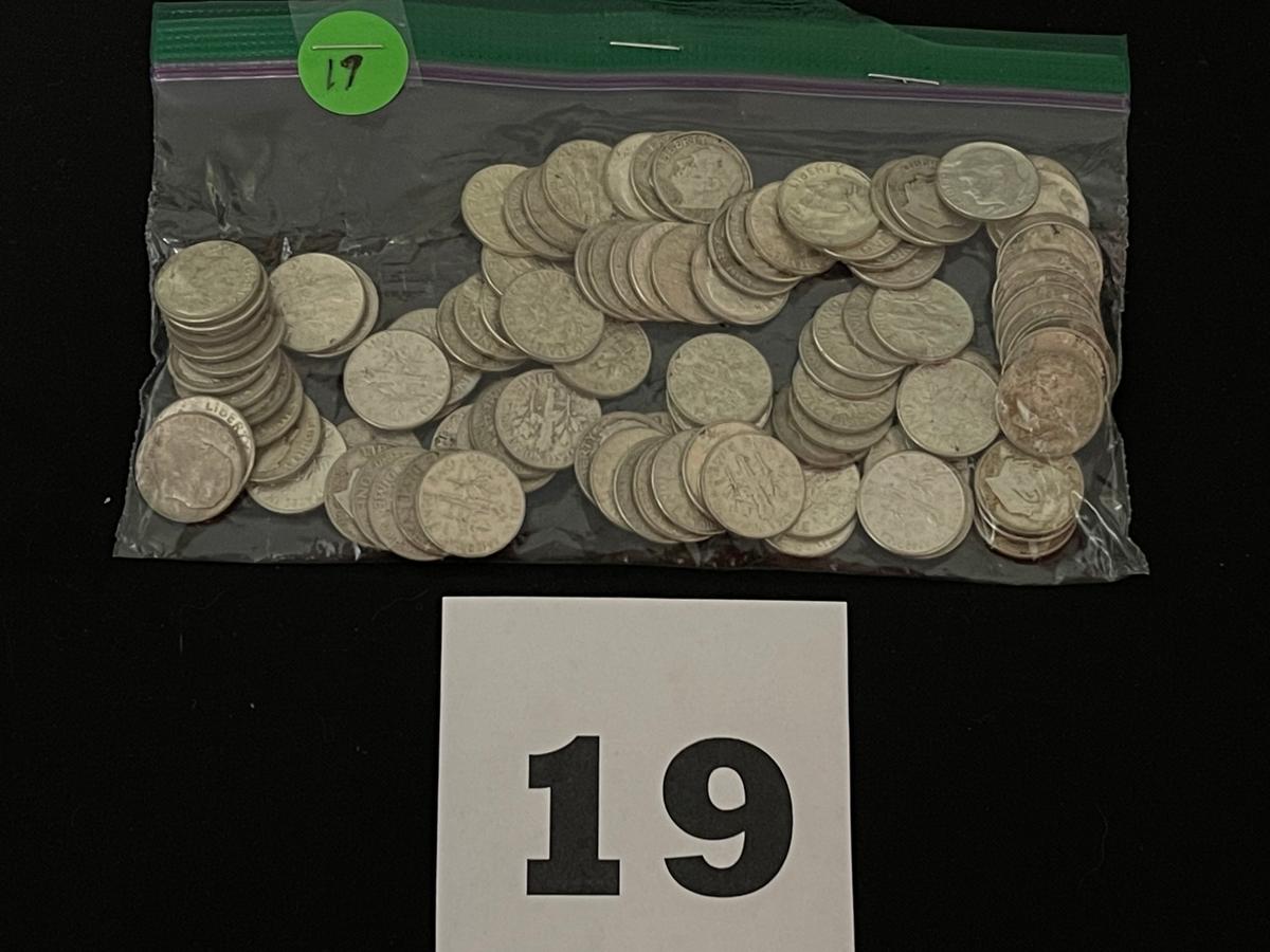 90% Roosevelt Dimes Mixed Dates