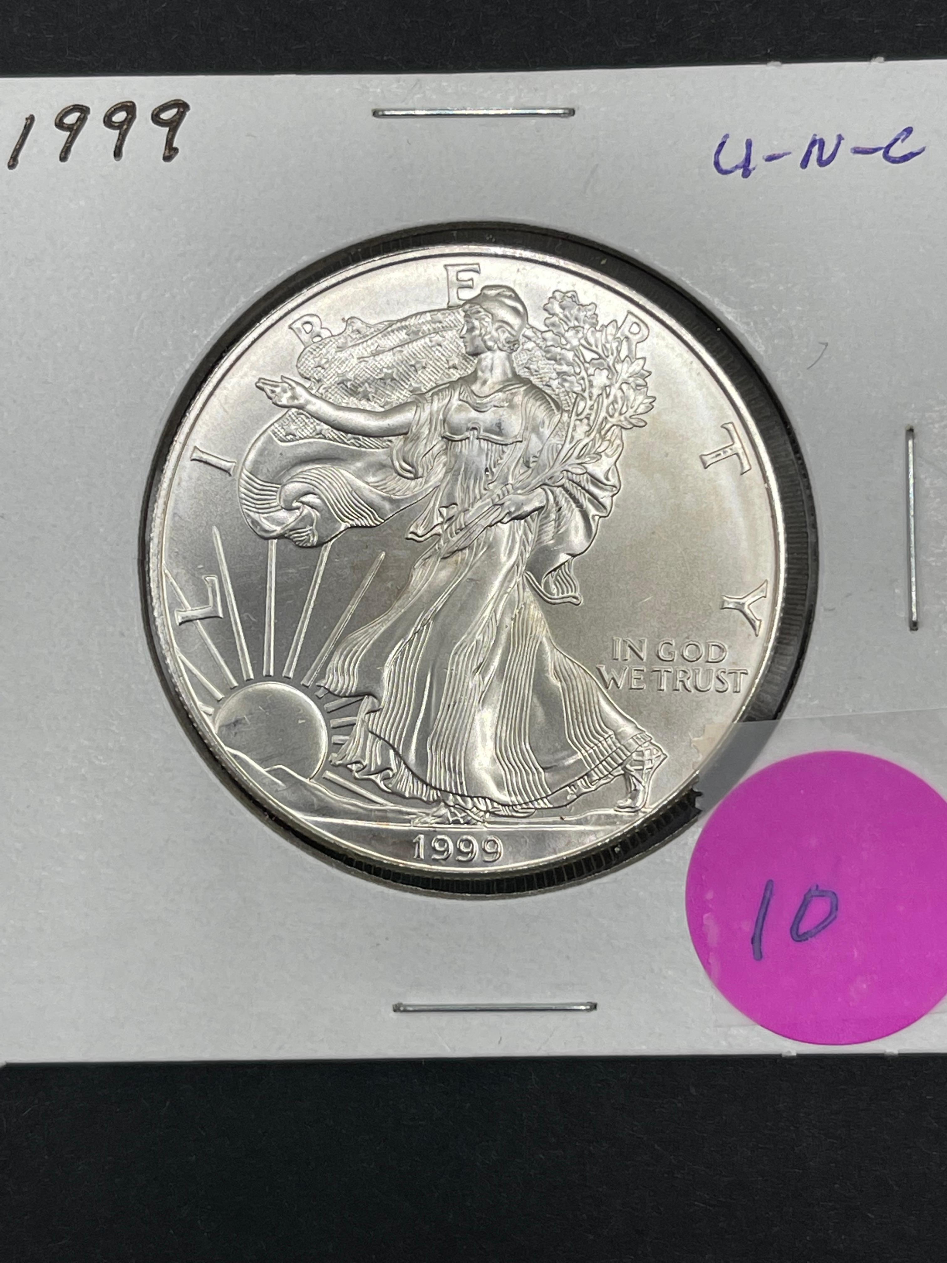 1999 Silver Eagle unc.