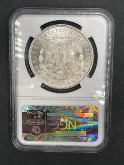 1885 O Morgan Dollar MS62, NGC Grade