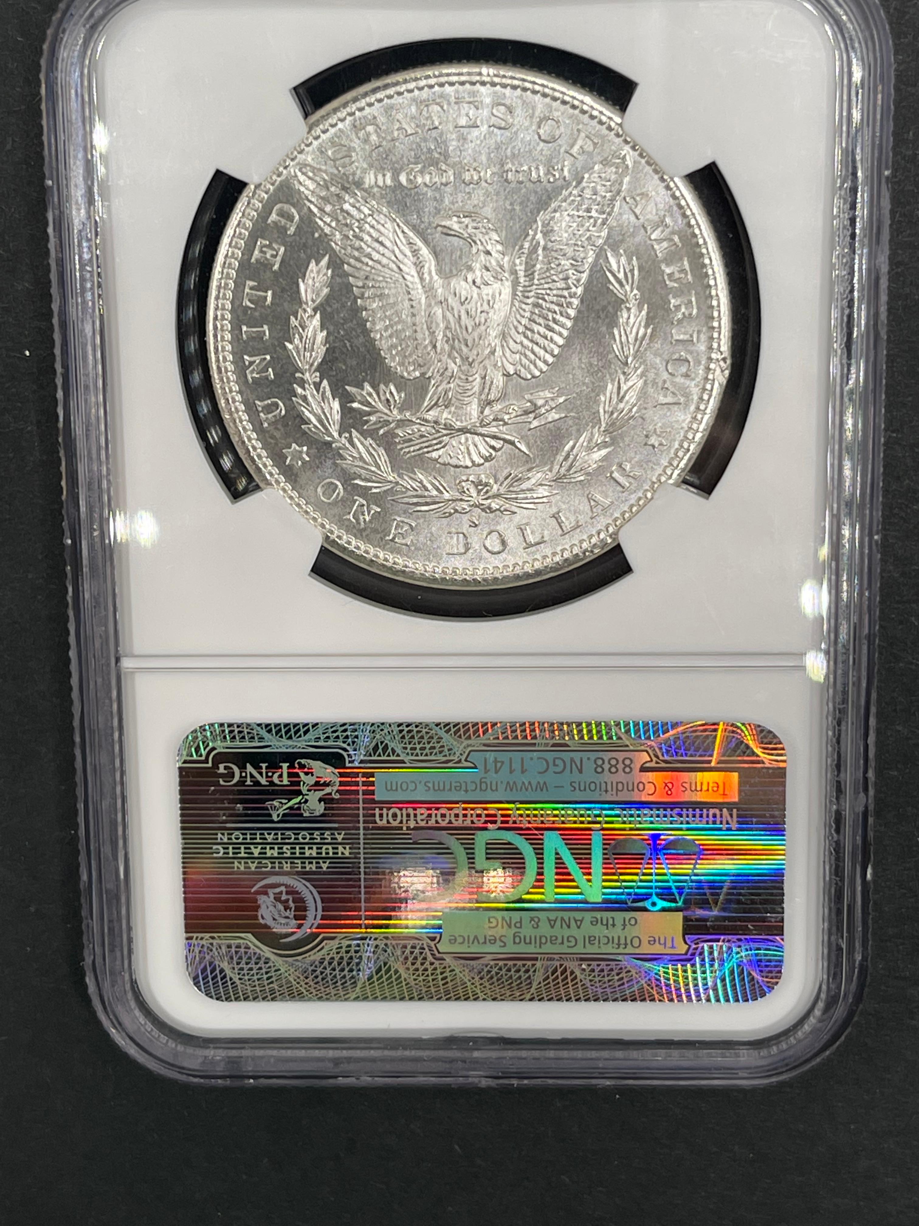 1881 S Morgan Dollar MS62, NGC Grade