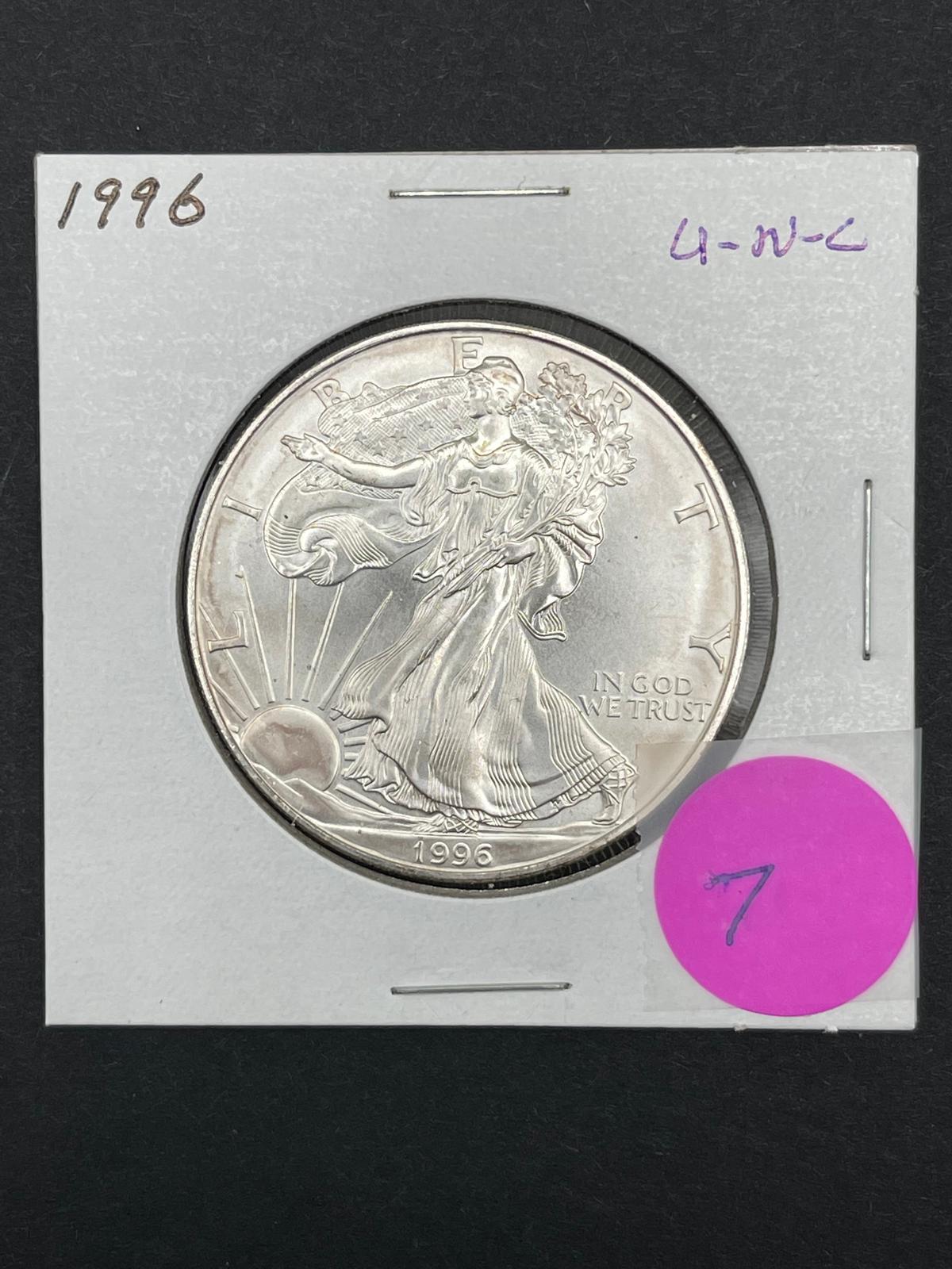 1996 Silver Eagle unc.