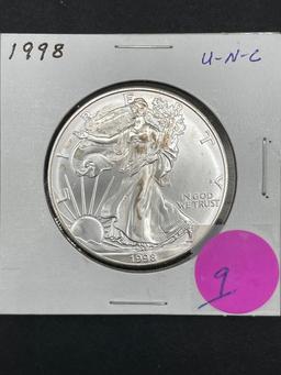 1998 Silver Eagle unc.