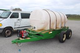 1050-gallon Tank On Trailer