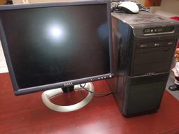 desktop computer with monitor