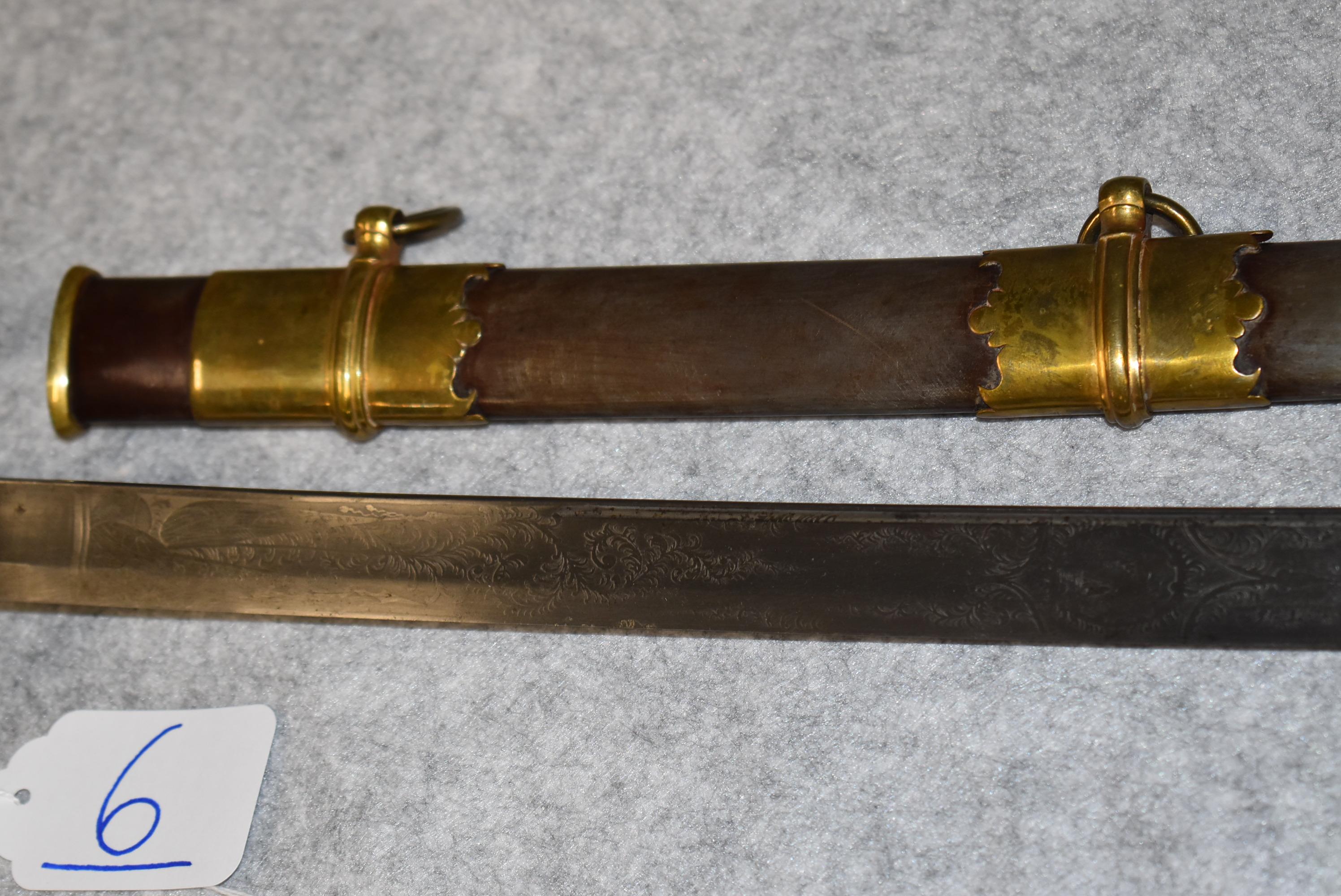 M1850 Staff and Field Officer's sword and scabbard