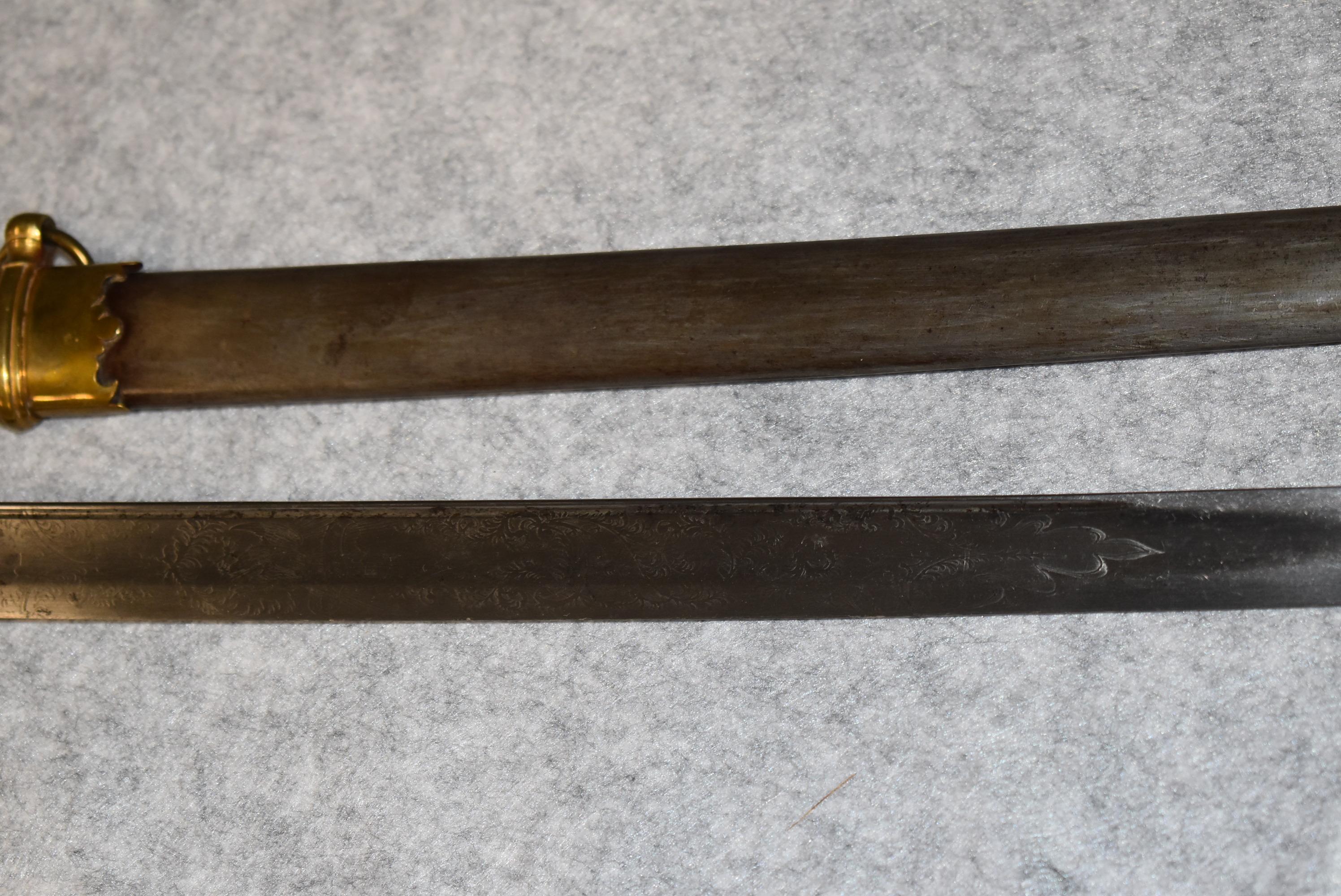 M1850 Staff and Field Officer's sword and scabbard